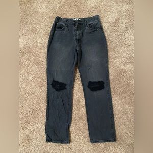 Kancan jeans cropped baggy mom jeans
